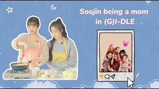 Soojin being a mom in gidle