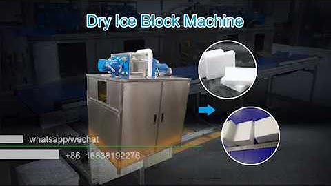 NEW Dry Ice Maker: dry ice block machine | dry ice blocks production process