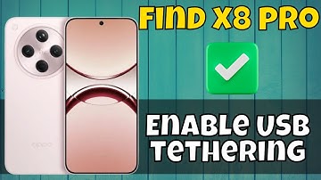 Oppo Find X8 Pro USB Tethering || How to setup USB tethering || Enable USB tethering #latest