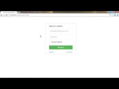 16  AngularJS : build angularjs from scratch with php -- working with cookies pt 3