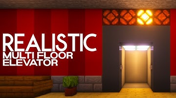 Realistic Multi Floor Elevator SCHEMATIC (Minecraft JAVA 1.18.x - 1.21.+)