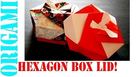 Easy Origami Daily Hexagon Box lid Ver 4. (Modular 3 unit) Tutorial!