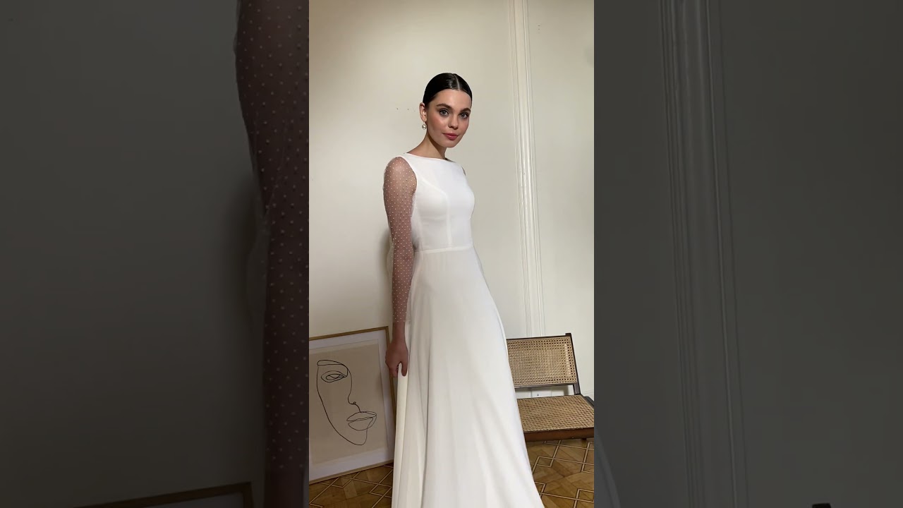 Chiffon wedding dress - Antonia