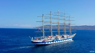 Royal Clipper | The World's Largest Sailing Ship in Greece | 4K