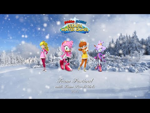 Mario & Sonic at the Olympic Winter Games Team Festival (Team Peach) Part 1