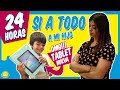 24 HORAS DICIÉNDOLE SI A TODO A MI HIJO PEQUEÑO | Momentos Divertidos