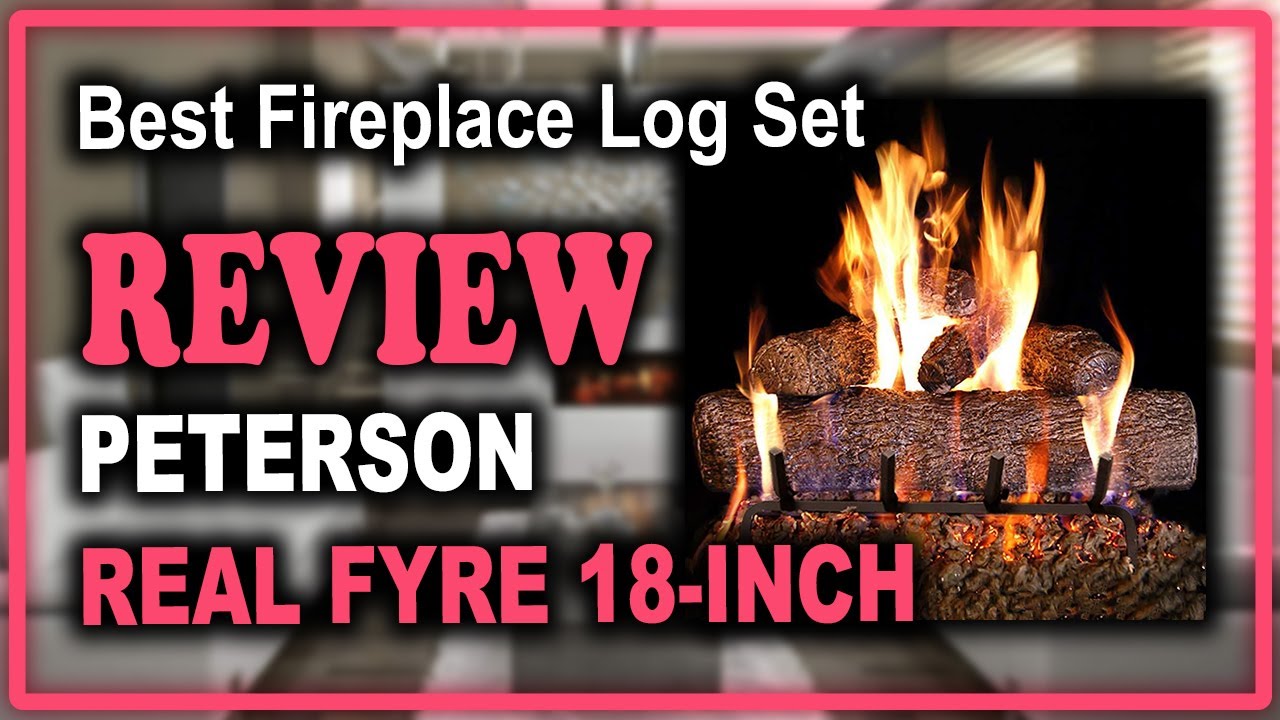 Peterson Real Fyre 18-inch Live Oak Log Set with Vented Burner Review -  Best Gas Logs for Fireplace - YouTube