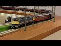 ムサシノモデル EF65-1112 + エンドウ サロンエクスプレス東京 16番(HOゲージ)鉄道模型走行シーン