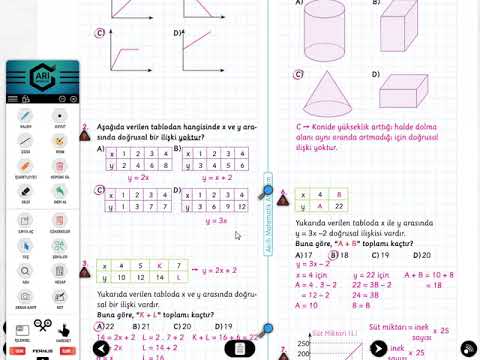 Arı Yayınları Matemito (Matematik) Akıllı Atölyem 8.Sınıf 201-210 Cevapları