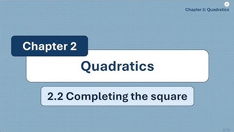 Solve Quadratic Equations by Completing the Square | Edexcel Pure Maths AS/A Level | P2