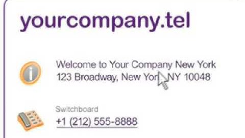 iWantMyName video - .TEL Domain Registration for businesses