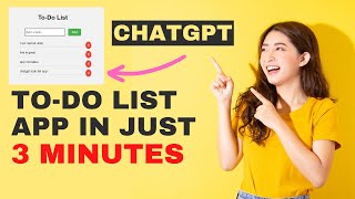Built a To-Do list App in Just 3 minutes using Chat GPT + Deploy on Netlify