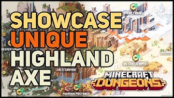 Highland Axe Unique Minecraft Dungeons