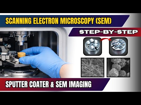 Scanning Electron Microscopy (SEM) Sample Prep & Sputter Coating | Practical Lab Demonstration