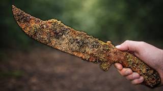 Restoration Very Rusted Old Bowie Knife