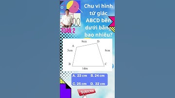Chu vi tứ giác ABCD? #shorts