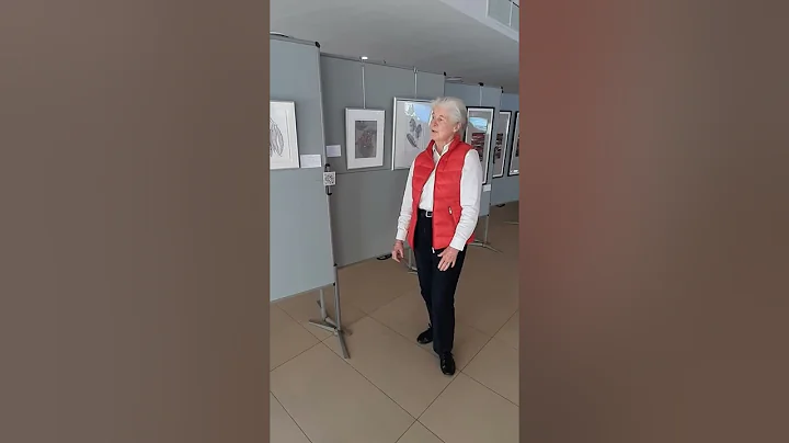 Jeannine Cook at the Arts Society Mallorca Exhibit...