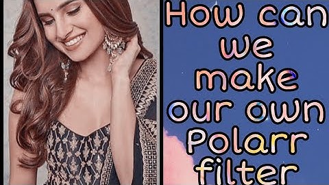 How can we make our own polarr filter?