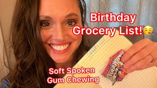 ASMR Grocery List for My Son’s Birthday Dinner 🎂 Soft Spoken + Gum Chewing screenshot 4