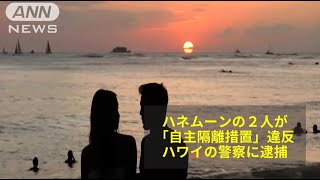 ハワイ 新婚旅行カップルを逮捕～到着後14日間の自主隔離措置を無視しピザを買いに外出で(2020/05/05)