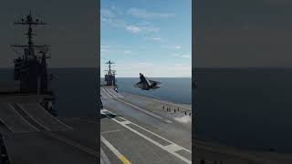 F35c Hits his tail pipe on a Flaring Carrier Landing DCS world