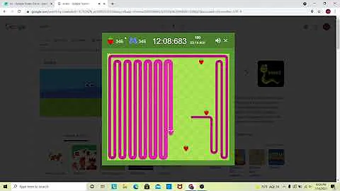 I Beat The Google Snake Speed-Run WORLD RECORD (Twin Mode, Large Map, 3 Apples)