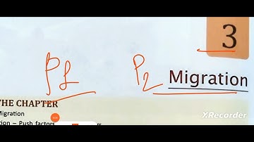 ICSE class 8 geography chapter 3 Migration