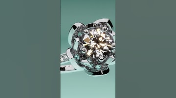 Photorealistic Diamond Ring Render shorts #shorts