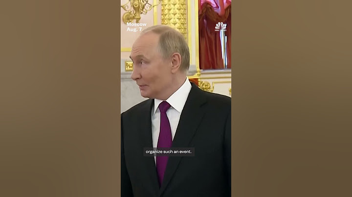 Putin confirms there is a plan to meet with Trump