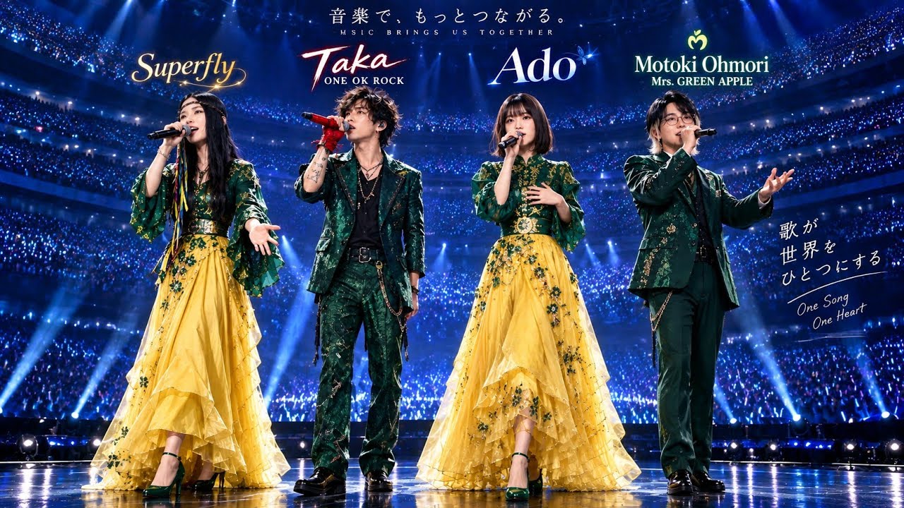ノア　大森元貴　レア 🔥🎤 Ado × 大森元貴 × Taka × Superfly｜日本史上初級の奇跡！⚡️ 4