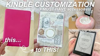 how to customize your kindle! ✨📚 diy custom kindle screensaver, case insert, accessories, + more! Wealth