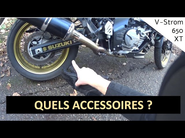 Quels accessoires installer sur une moto trail? (v-strom 650) 