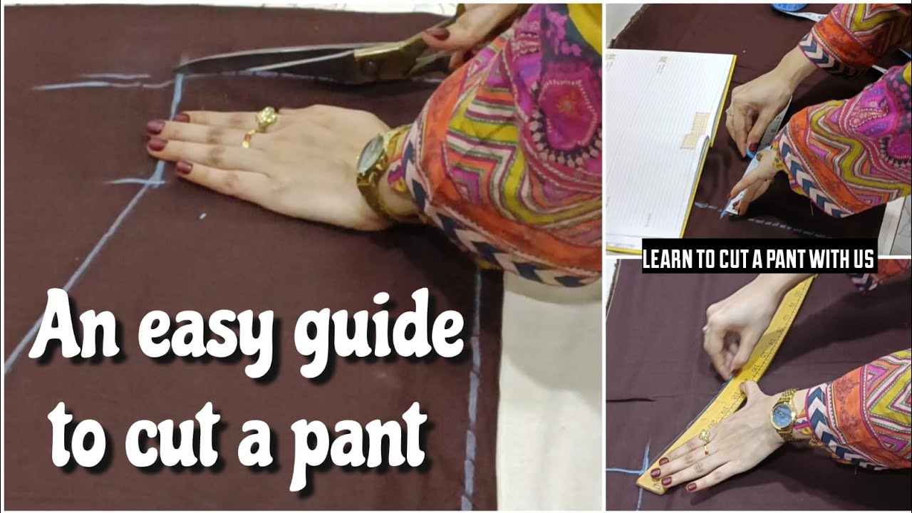 Very easy pant cutting and stitching women's pant cutting and