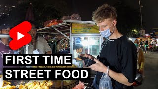 WE&#39;RE TRYING INDONESIAN STREET FOOD #Shorts