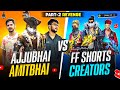 [ PART 2 BADLA👑] AJJUBHAI AMITBHAI VS NITIN FF AND ALL SHORTS CREATOR | GARENA FREE FIRE