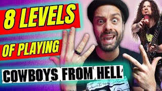 Download Lagu The 8 LEVELS of Cowboys From Hell (Main Riff) MP3