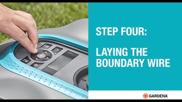 Installing your GARDENA SILENO robotic lawn mower - step four, laying the boundary wire.