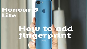 #//subham//How to setup any honour 9 Lite fingerprint//very clear//any honor phones//