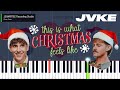 JVKE, Forrest Frank 'this is what christmas feels like' Piano Tutorial + Sheet Music