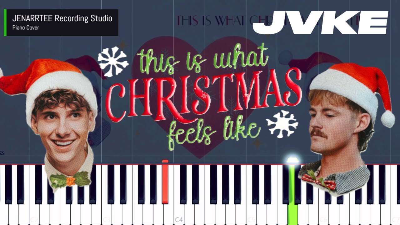 JVKE, Forrest Frank 'this is what christmas feels like' Piano Tutorial + Sheet Music