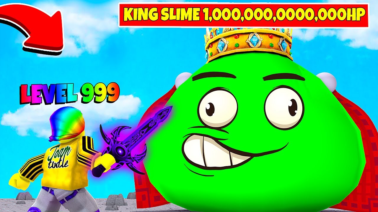 I Became The Best Player To Fight The Mega King Slime Roblox Youtube - i drank 1000000000 gallons of soda and jumped to the moon roblox