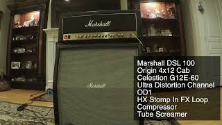 Marshall DSL100 & Marshall Origin 4x12 Cab @stephentoback