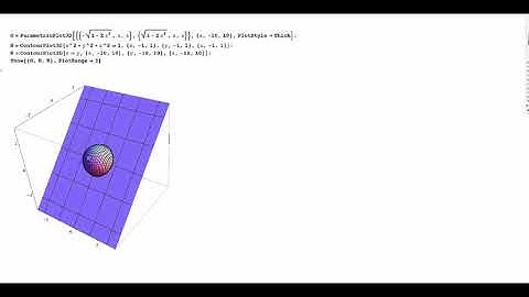 Intersection of a sphere and a plane in 3D