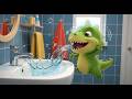 Baby Dino Tooth Brushing Time Song | Fun Dinosaur Nursery Rhymes, Kids Songs & Baby Learning Videos