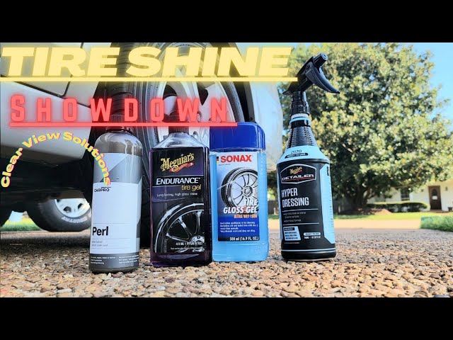 Tire Shine Showdown 2 Meguiar's Endurance Tire Gel and Hot Shine vs 303  Tire Shine vs BlackFire Gel 