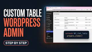 How to Create a Custom Admin Table in WordPress Using WP_List_Table