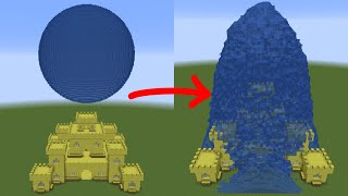 Minecraft realistic water vs sponge v6