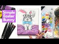 How to Paint a White Easter Bunny in 45-minutes or Less Using Acrylics
