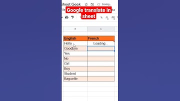 Google Translate in Sheet #shorts #shortsfeed #exceltutorial #excel