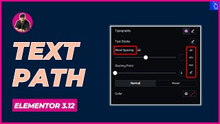 Text Path Widget in Elementor Pro 3.12 | Additional Size Units in Word Spacing | Bogging Unplugged